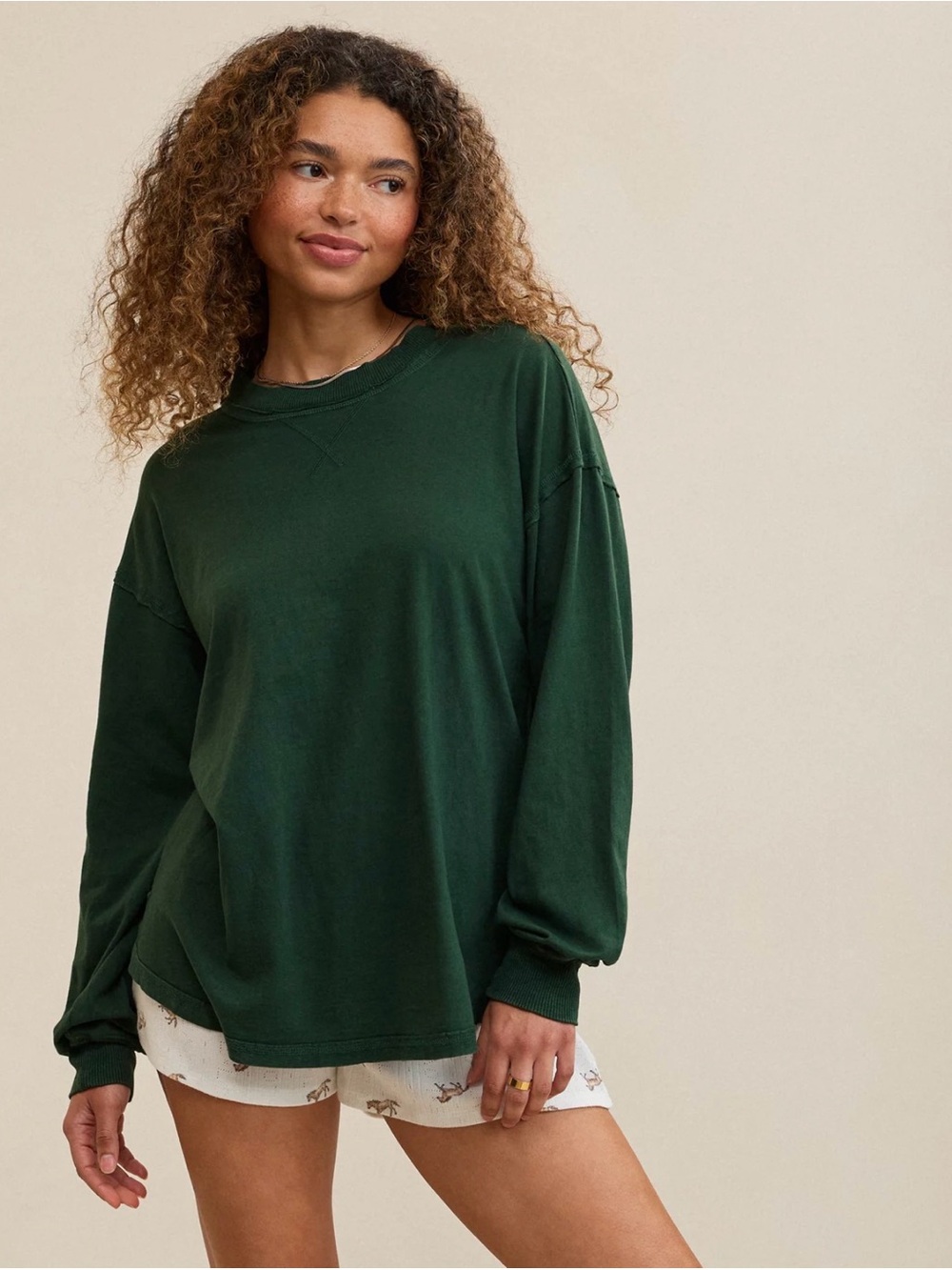 Aerie Cozy Long Sleeve Boyfriend Long Sleeve